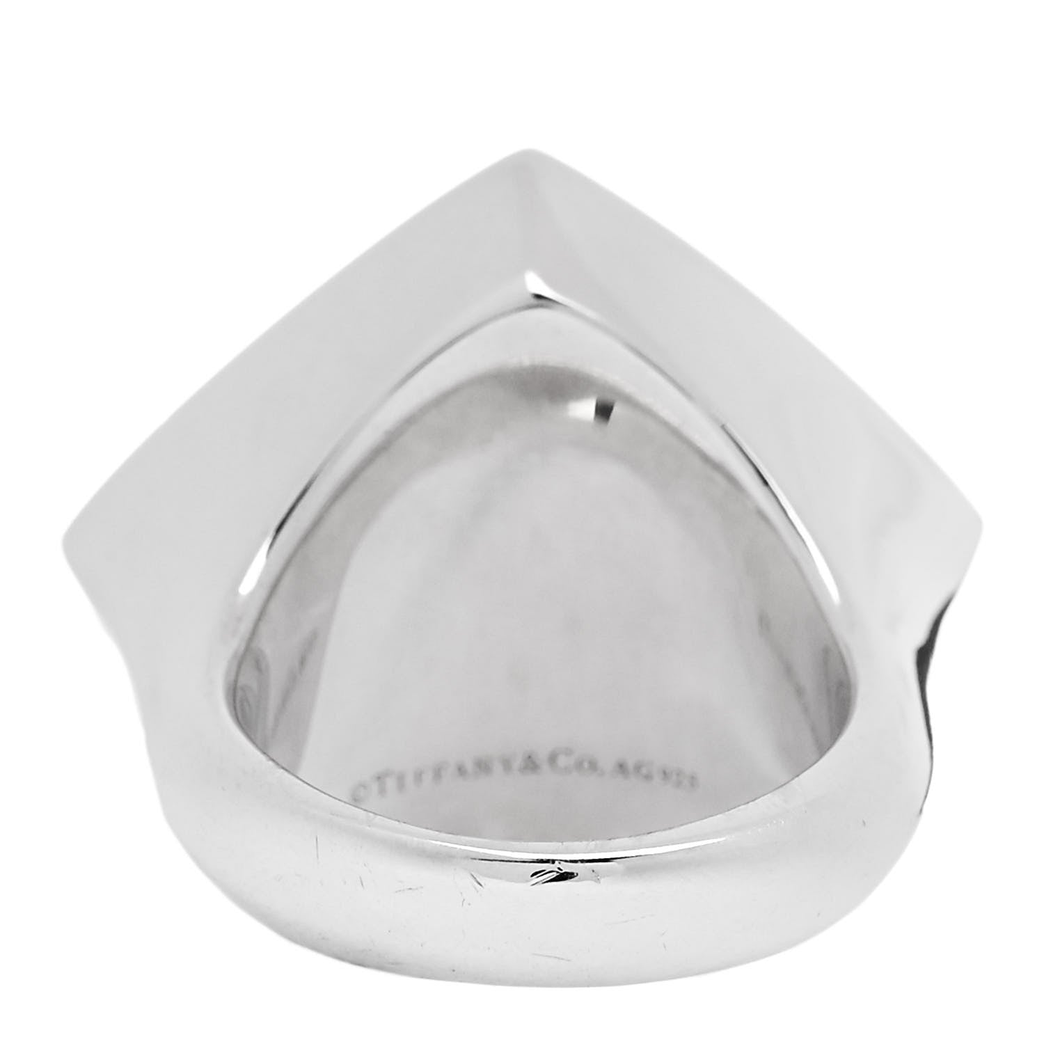 Tiffany Sterling Silver Out of Retirement Pyramid Ring 54 6.75 4 of 6