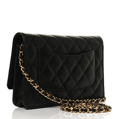 Chanel Caviar Quilted Wallet On Chain WOC Black 3 of 13