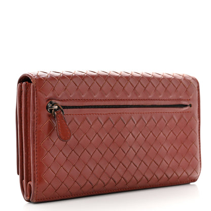 Bottega Veneta Nappa Intrecciato Continental Wallet Rust 3 of 12