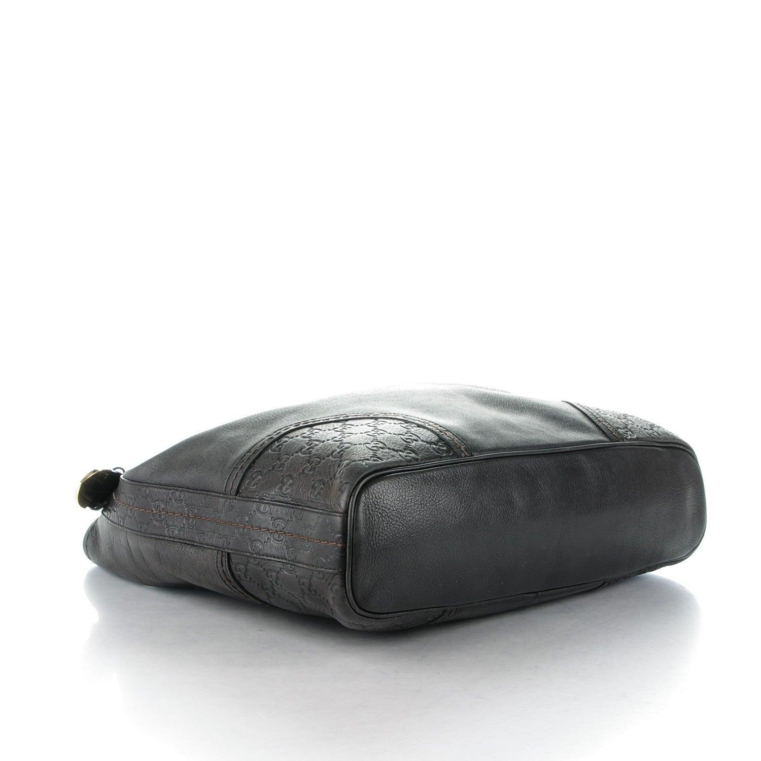 Gucci Calfskin Guccissima Trim Large Signoria Hobo Black 4 of 7