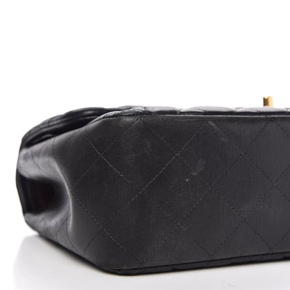 Chanel Lambskin Quilted Jumbo Double Flap Black 6 of 11