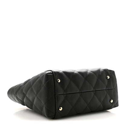 Chanel Caviar Quilted Small Shopping Tote Black 5 of 11