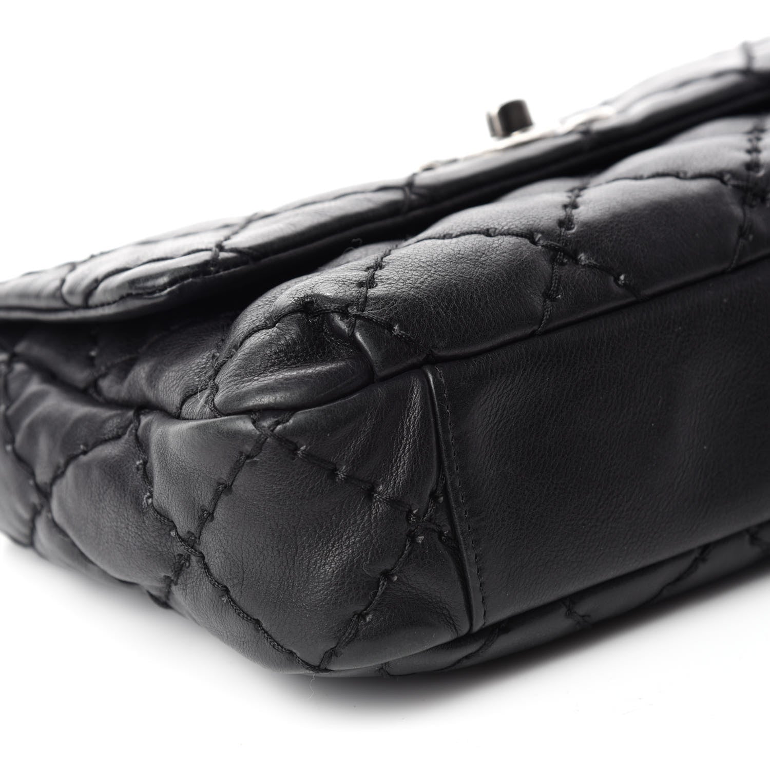 Chanel Calfskin Ultimate Stitch Flap Bag Black 6 of 11