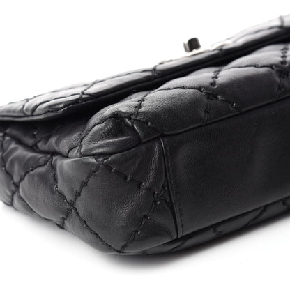 Chanel Calfskin Ultimate Stitch Flap Bag Black 6 of 11