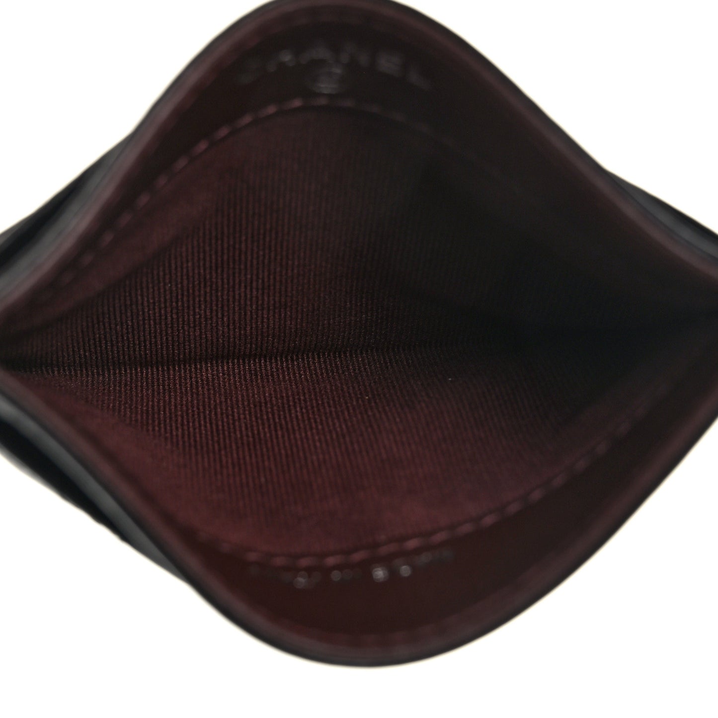 Caviar Quilted Card Holder Black