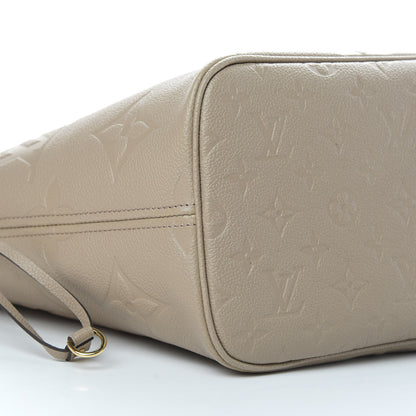 Louis Vuitton Empreinte Monogram Giant Neverfull MM Tourterelle 9 of 11