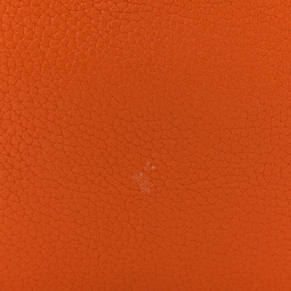 Hermes Taurillon Clemence Double Sens 45 Reversible Tote Orange Gold 20 of 22