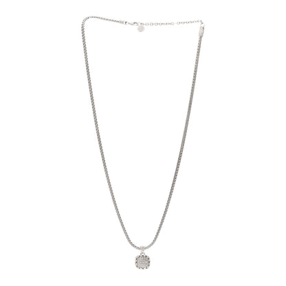 John Hardy Sterling Silver Diamond Classic Chain Pendant Necklace 3 of 4