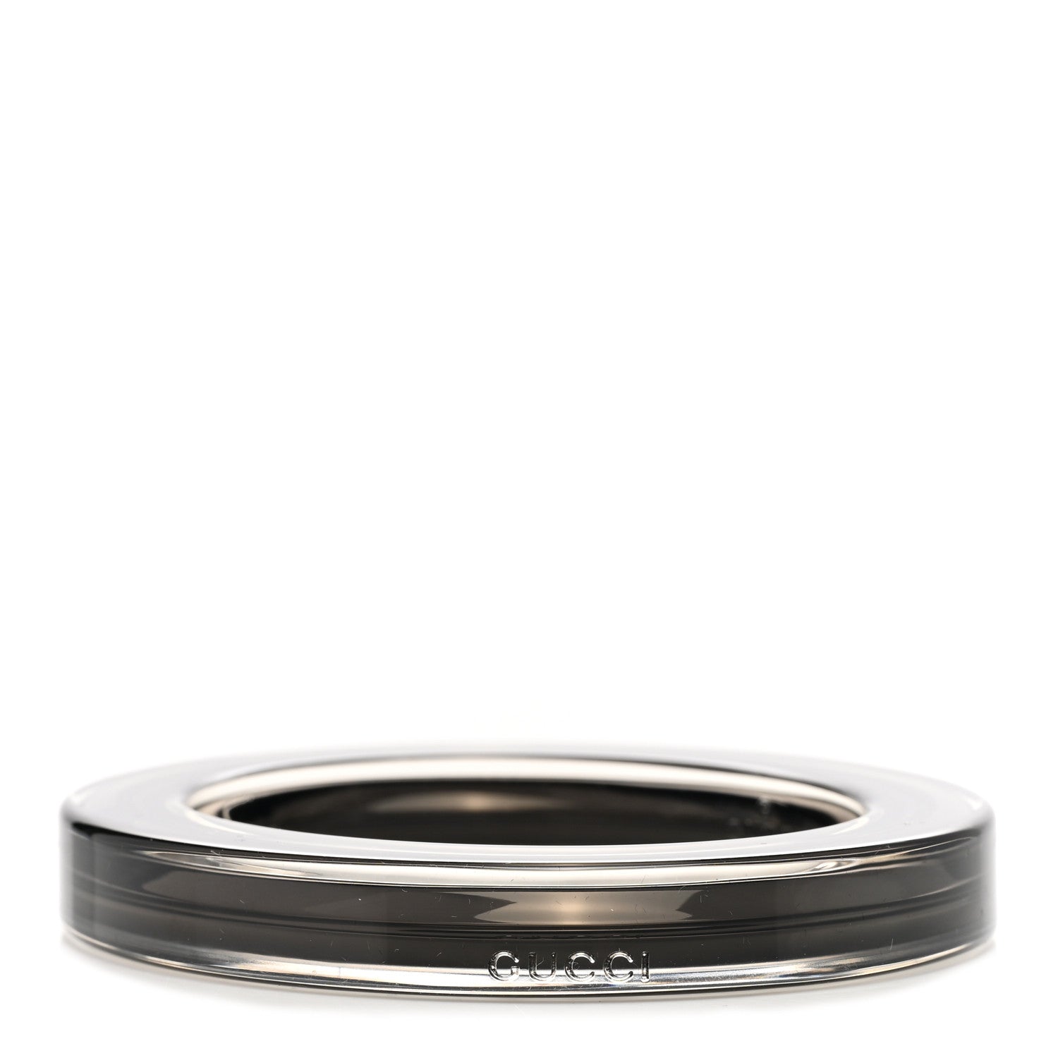 Gucci Plexiglass Transparent Bangle Bracelet Black 1 of 5