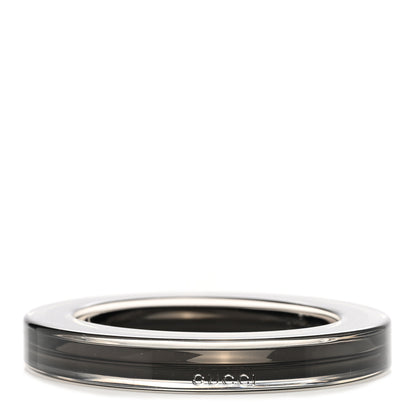 Gucci Plexiglass Transparent Bangle Bracelet Black 1 of 5