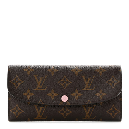 Louis Vuitton Monogram Emilie Wallet Rose Ballerine 1 of 10