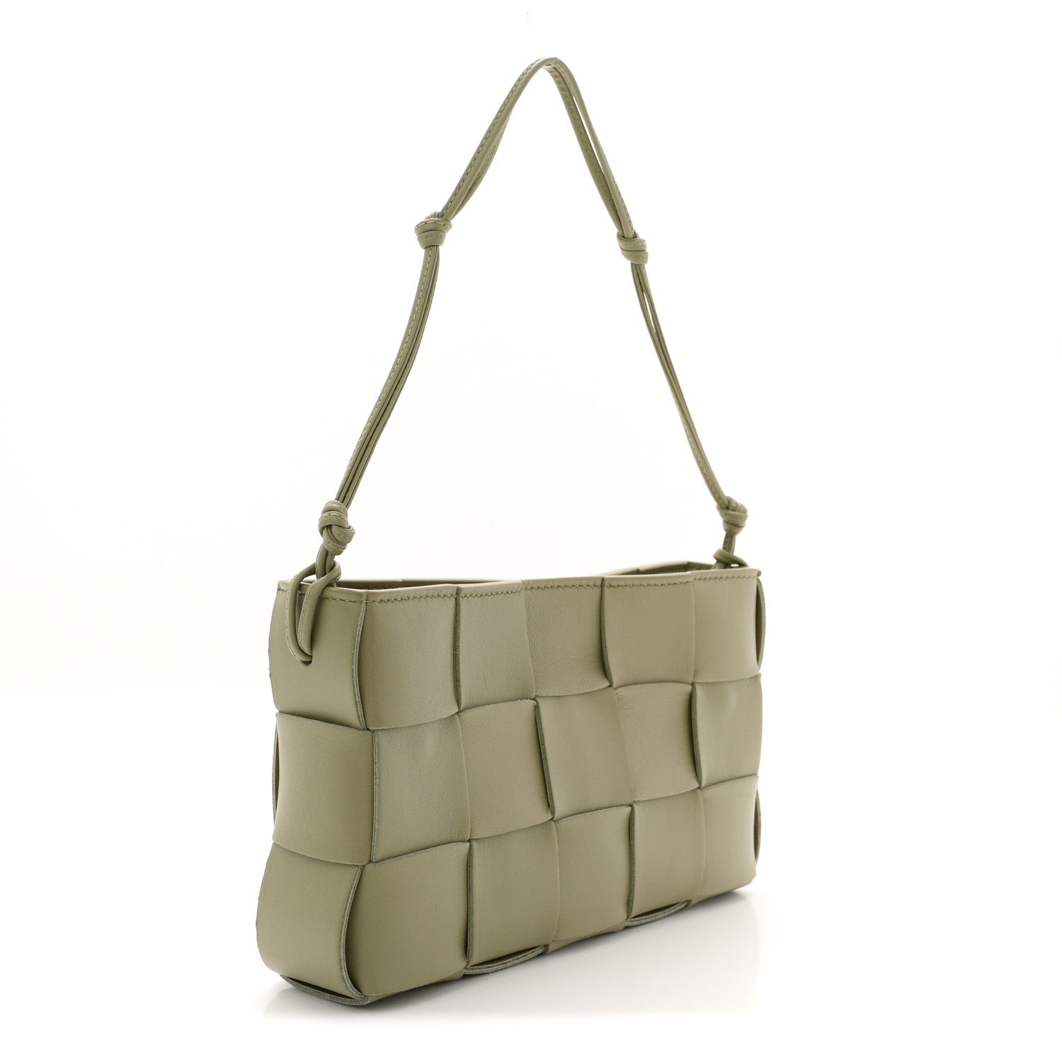 Bottega Veneta Calfskin Maxi Intrecciato Cassette Pouch On Strap Travertine 3 of 10
