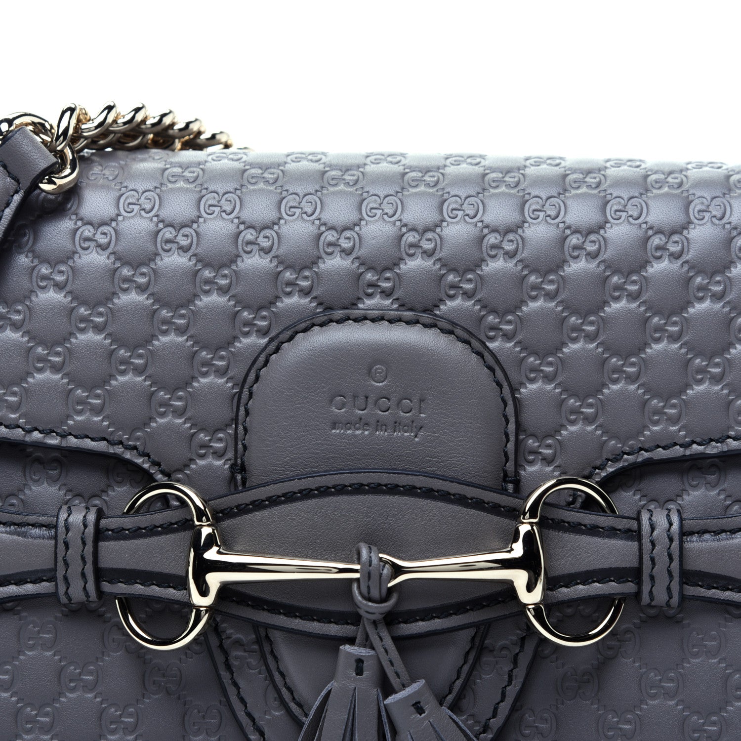 Gucci Soft Microguccissima Medium Emily Chain Shoulder Bag Loess 11 of 13