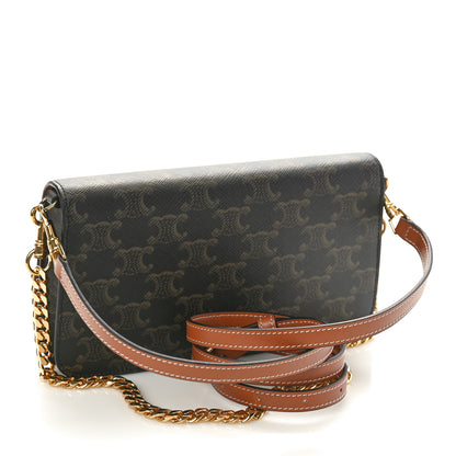 Celine Triomphe Canvas Multipochette Tan 3 of 10
