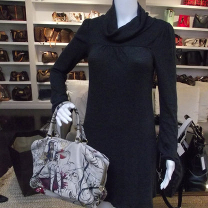 Prada X JAMES JEAN Cervo Lux Fairy Print Large Double Handle Boston Bag Prugna 2 of 12