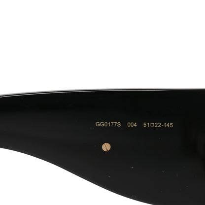 Gucci Acetate Round Frame Sunglasses GG0177S Brown 6 of 7