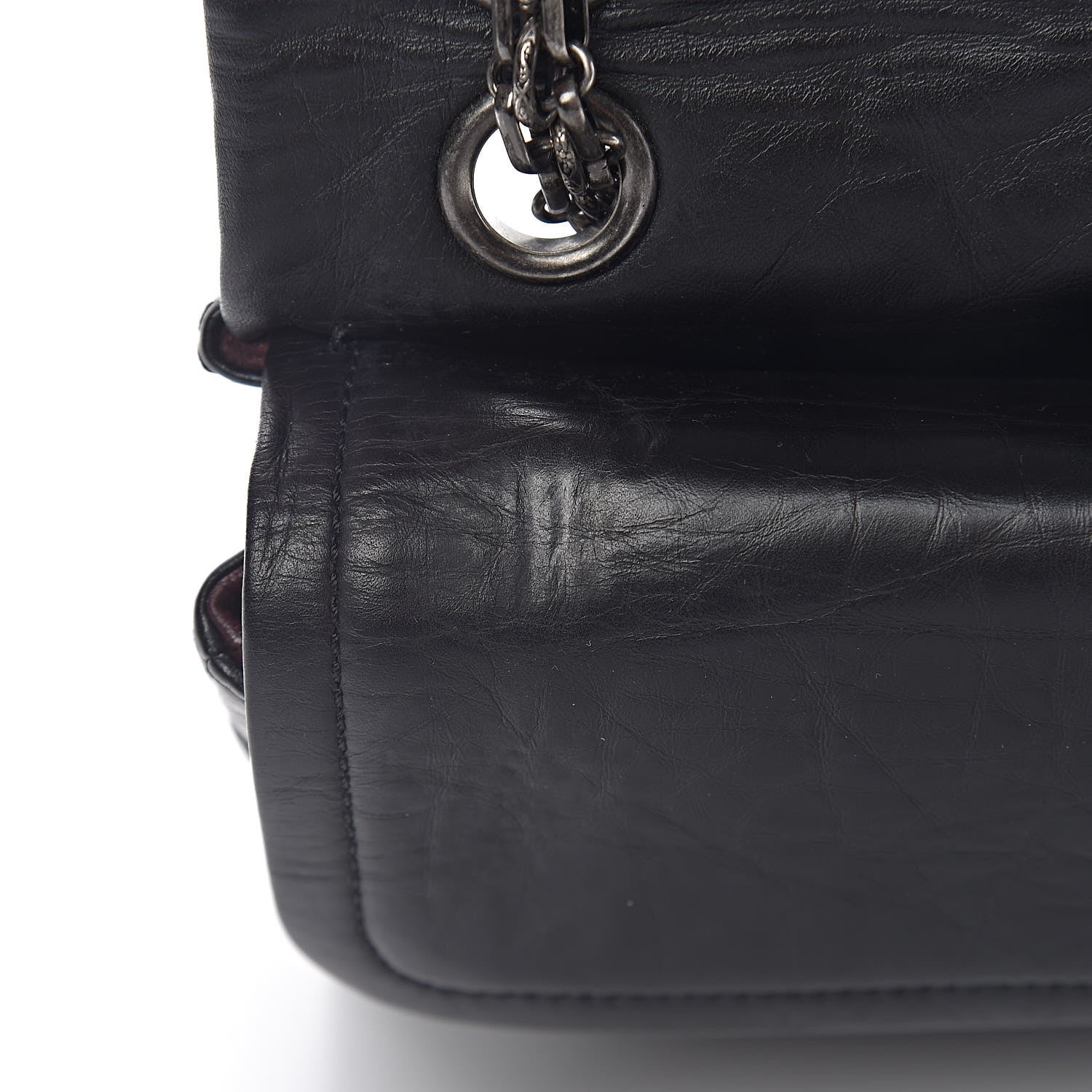 Chanel Aged Calfskin Quilted 2.55 Reissue 225 Flap Black 13 of 16