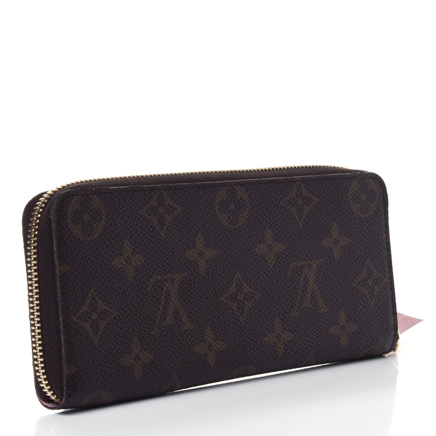 Monogram Clemence Wallet Rose Ballerine