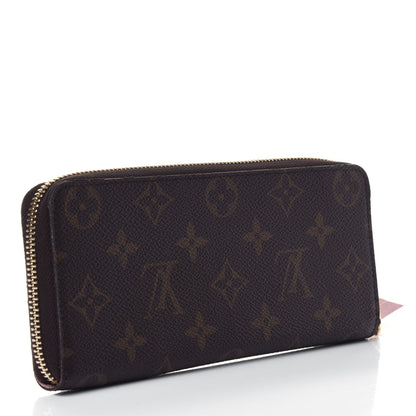 Louis Vuitton Monogram Clemence Wallet Rose Ballerine 2 of 4