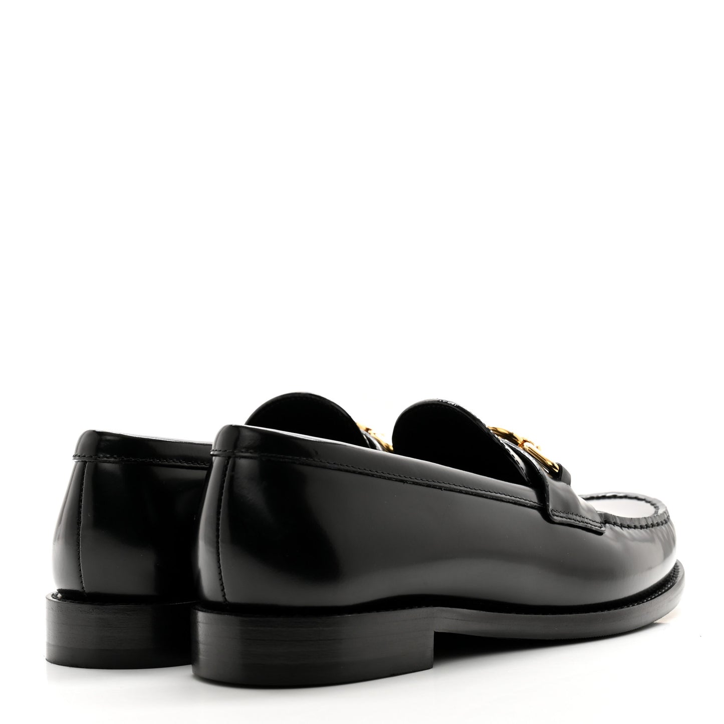 Glazed Calfskin Chess Flat Loafer 38
