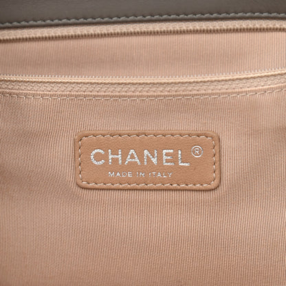 Chanel Glazed Crinkled Lambskin Mademoiselle Large East West Flap Grey 6 of 11