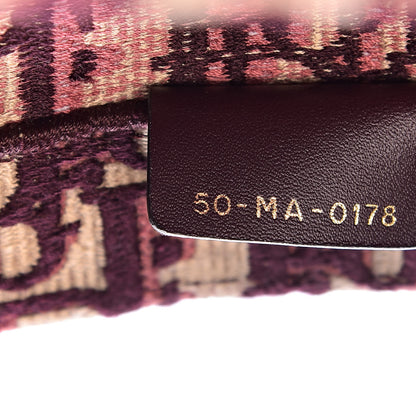 Christian Dior Oblique Large Book Tote Burgundy Multicolor 7 of 10