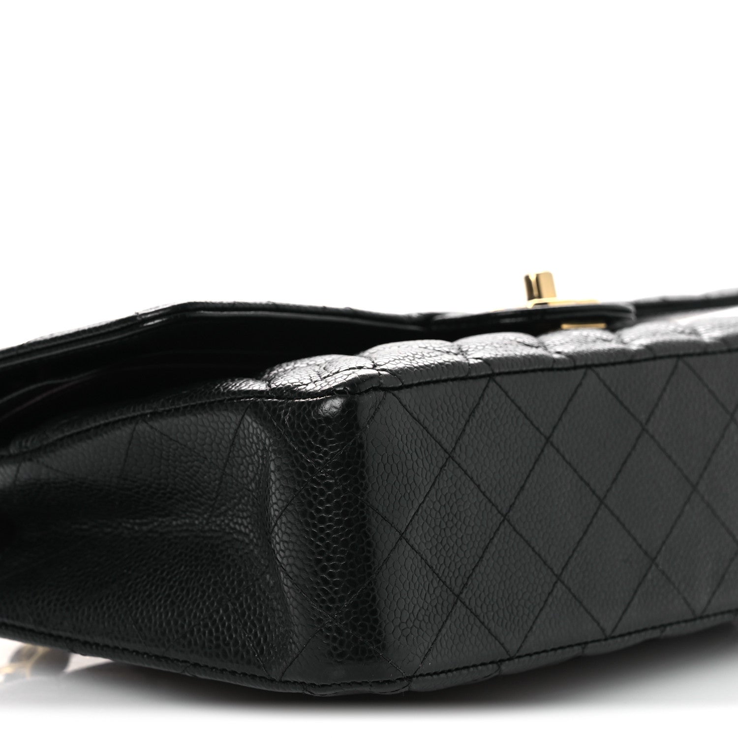 Chanel Caviar Quilted Medium Double Flap Black 9 of 15