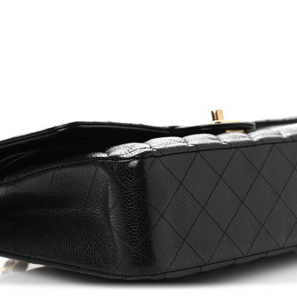 Chanel Caviar Quilted Medium Double Flap Black 9 of 15