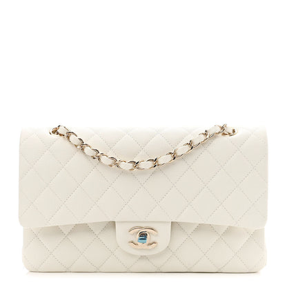 Chanel Caviar Quilted Medium Double Flap White 1 of 11