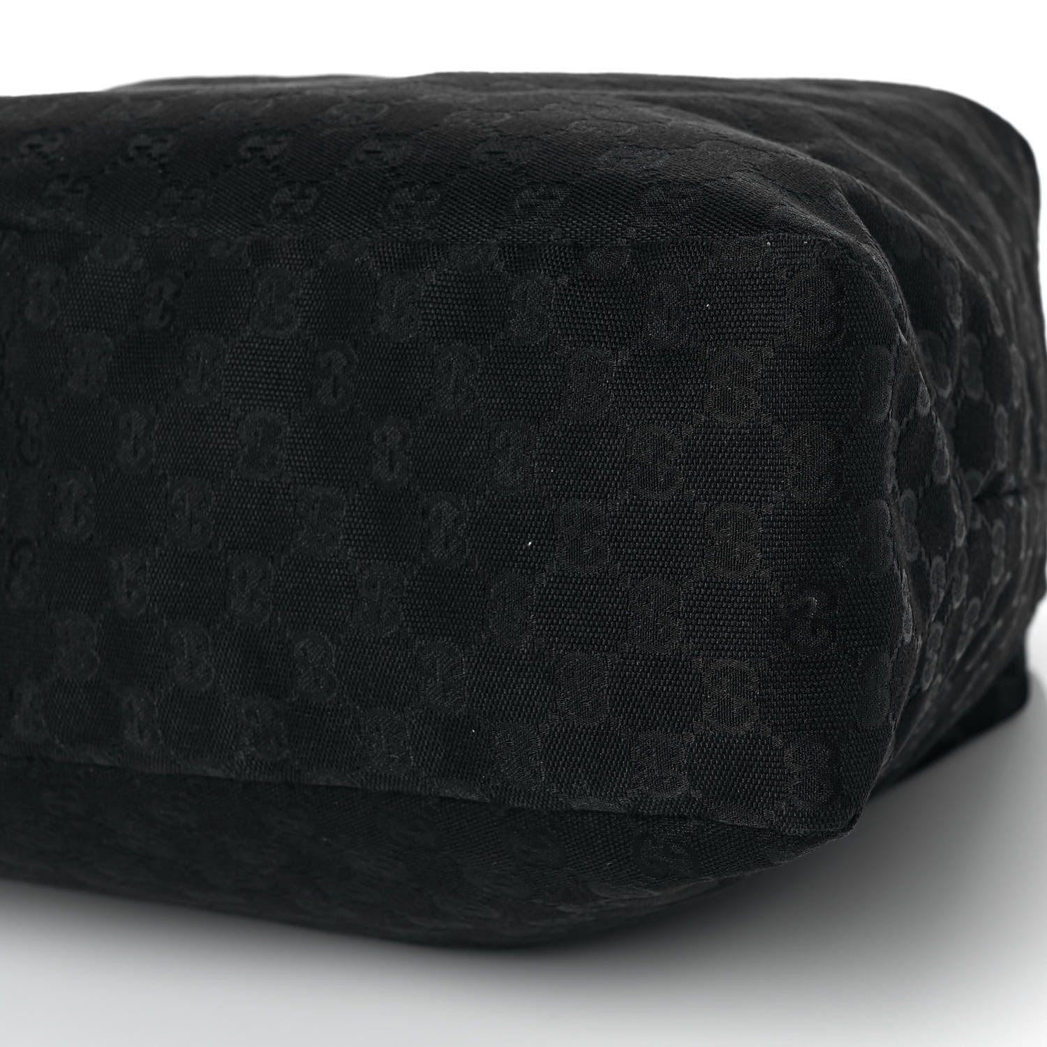 Gucci Monogram Large Zebra Horsebit Chain Hobo Black 9 of 10