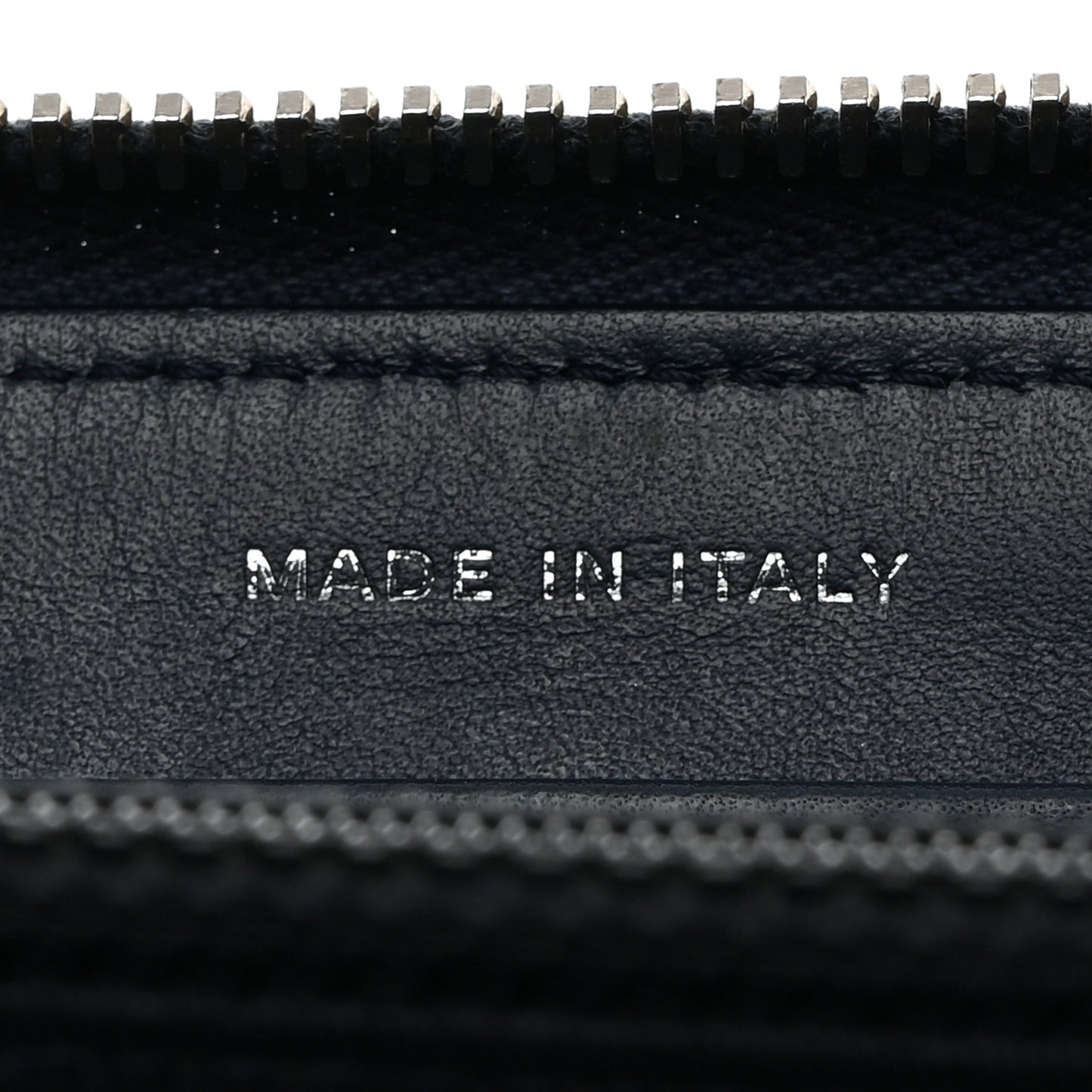 Patent Quilted Zip Around Wallet Blue