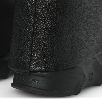Givenchy Grained Calfskin Shark Lock Biker Ankle Boots 38 Black 11 of 13