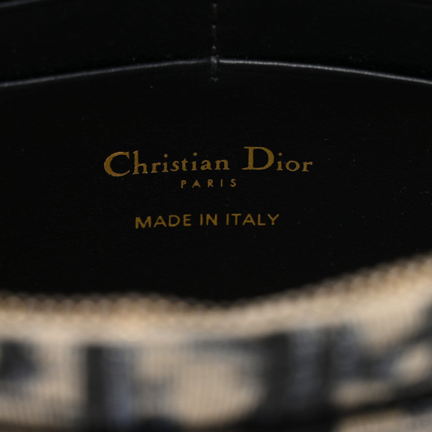 Christian Dior Oblique Saddle Chain Pouch Blue 6 of 10