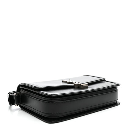 Saint Laurent Box Calfskin Monogram Medium Solferino Satchel Black 4 of 10