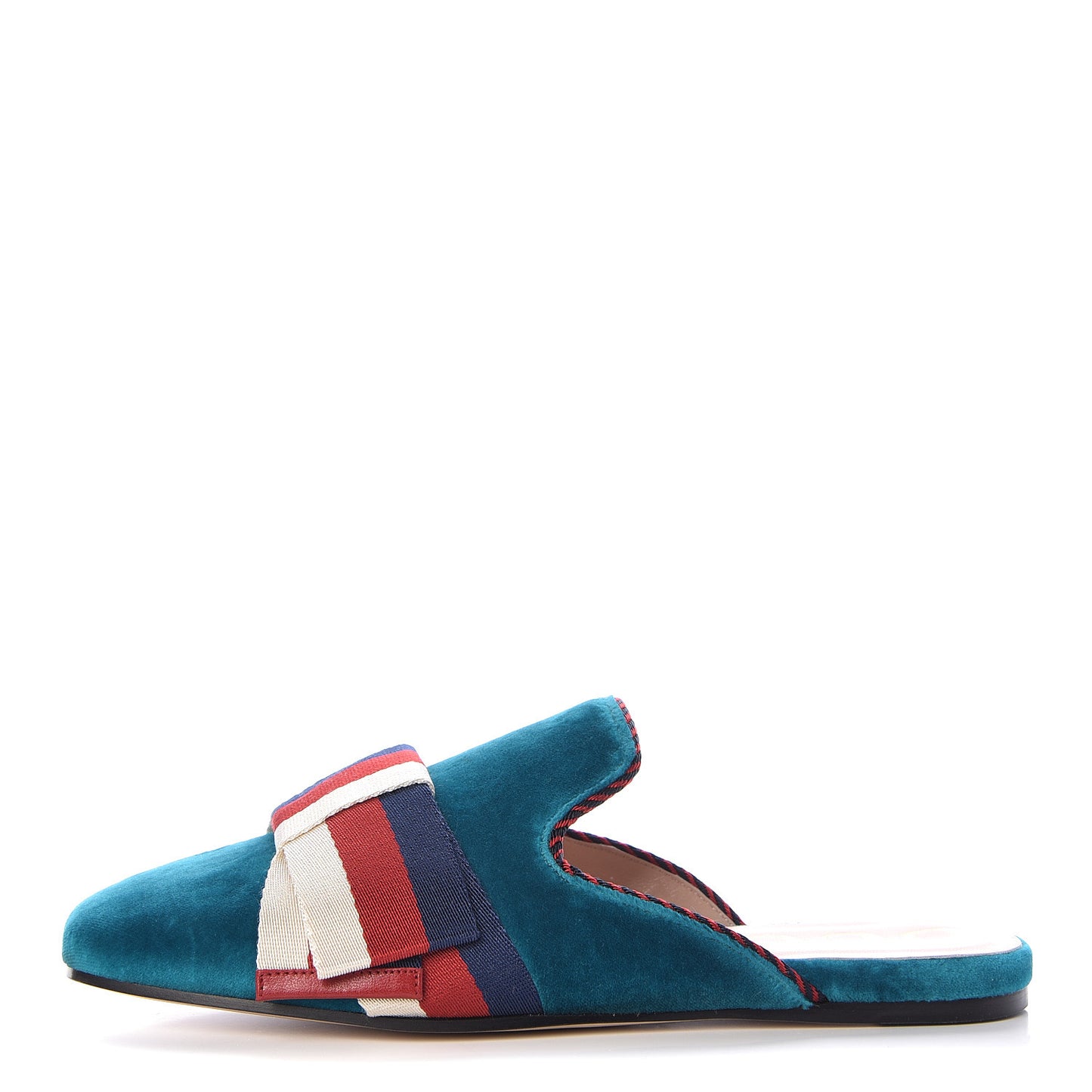 Softy Velvet Sylvie Bow Slippers 36.5 Pavone