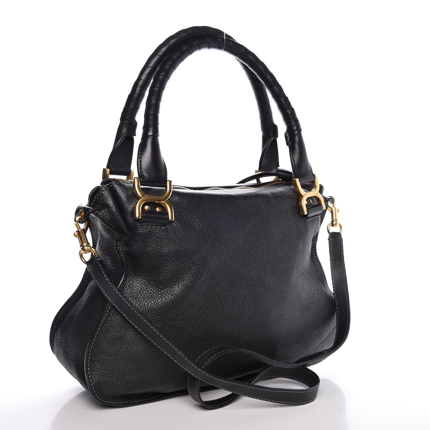 Chloe Calfskin Medium Marcie Satchel Black 4 of 9