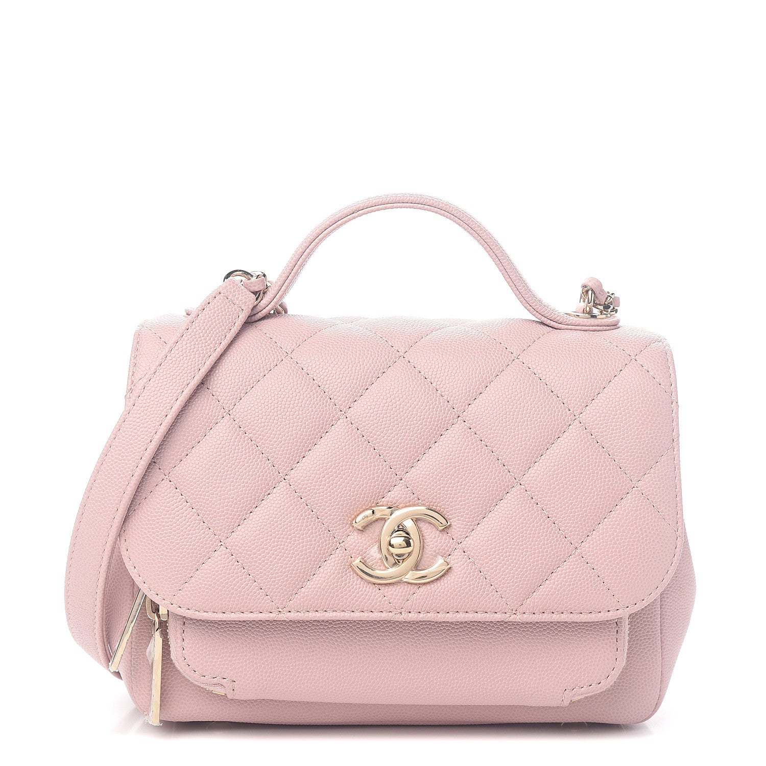 Chanel Caviar Quilted Small Business Affinity Flap Light Pink 1 of 8