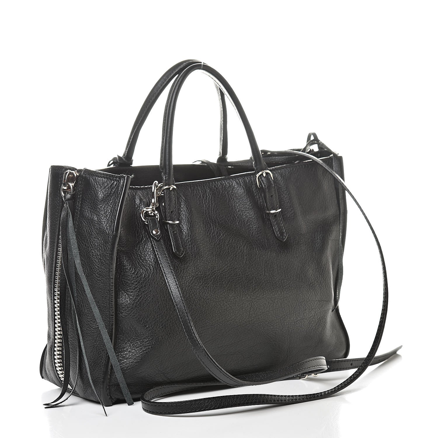 Balenciaga Veau Papier A6 Zip Around Tote Black 3 of 11