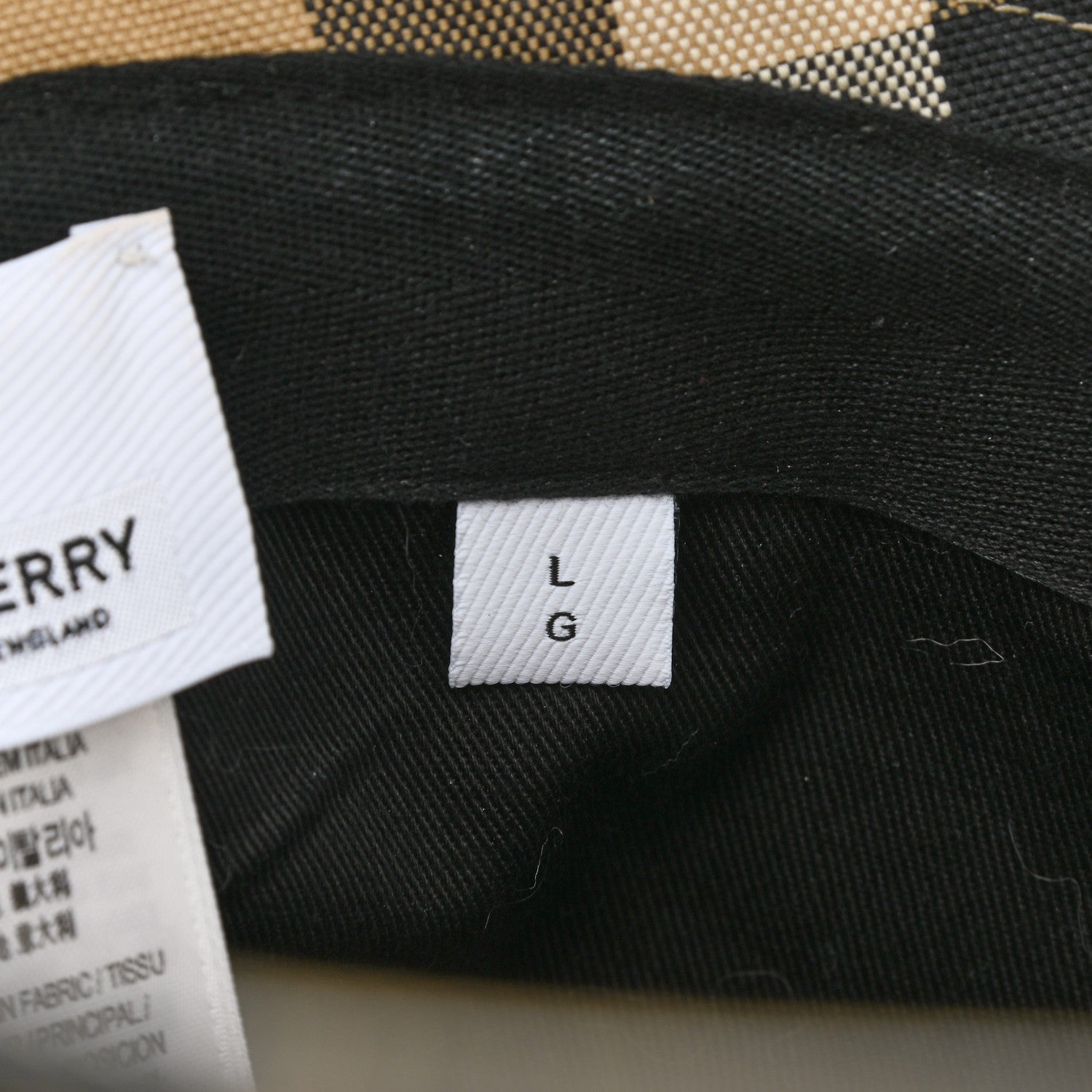 Burberry Technical Cotton Giant Check Bucket Hat L 9 of 10