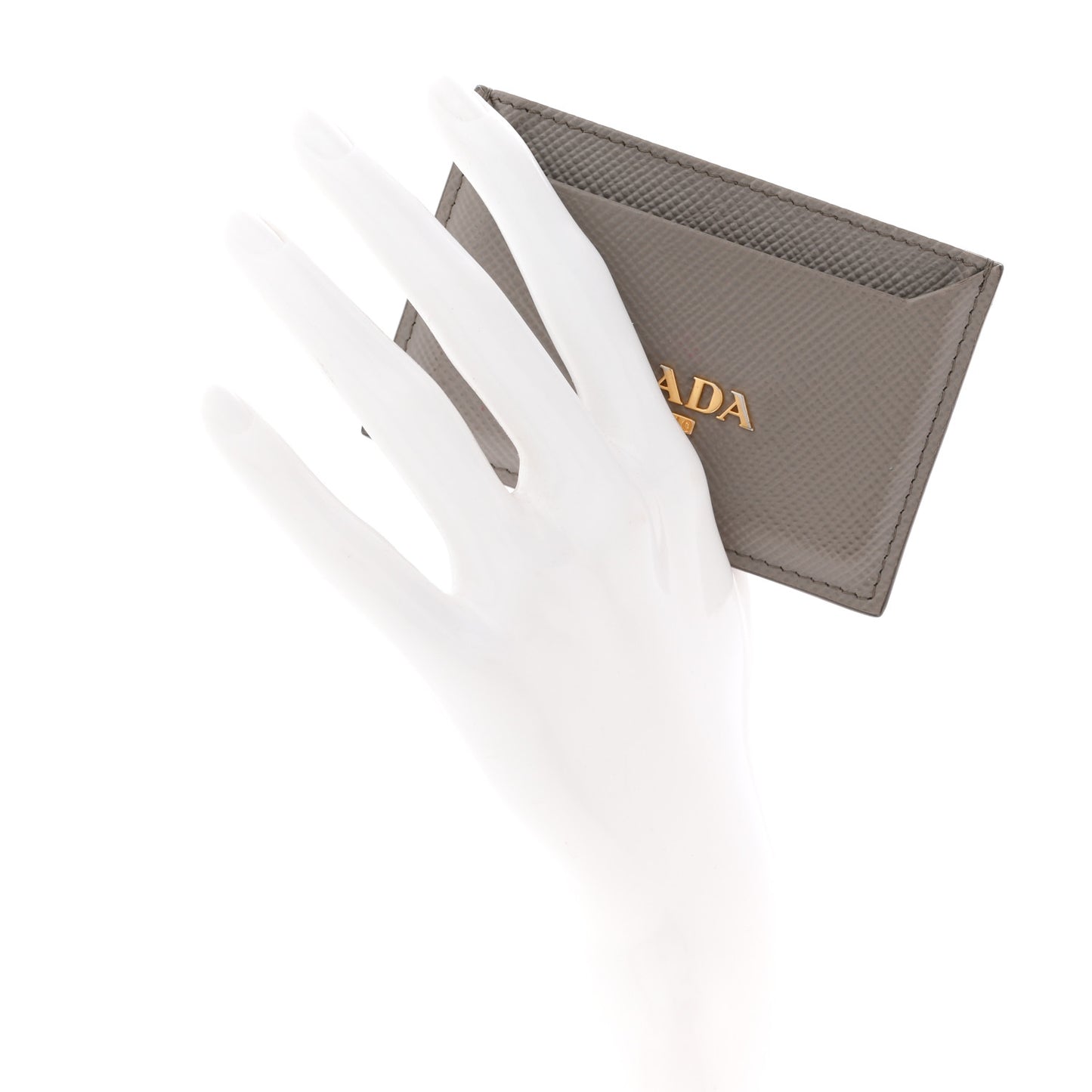 Saffiano Metal Card Case Argilla