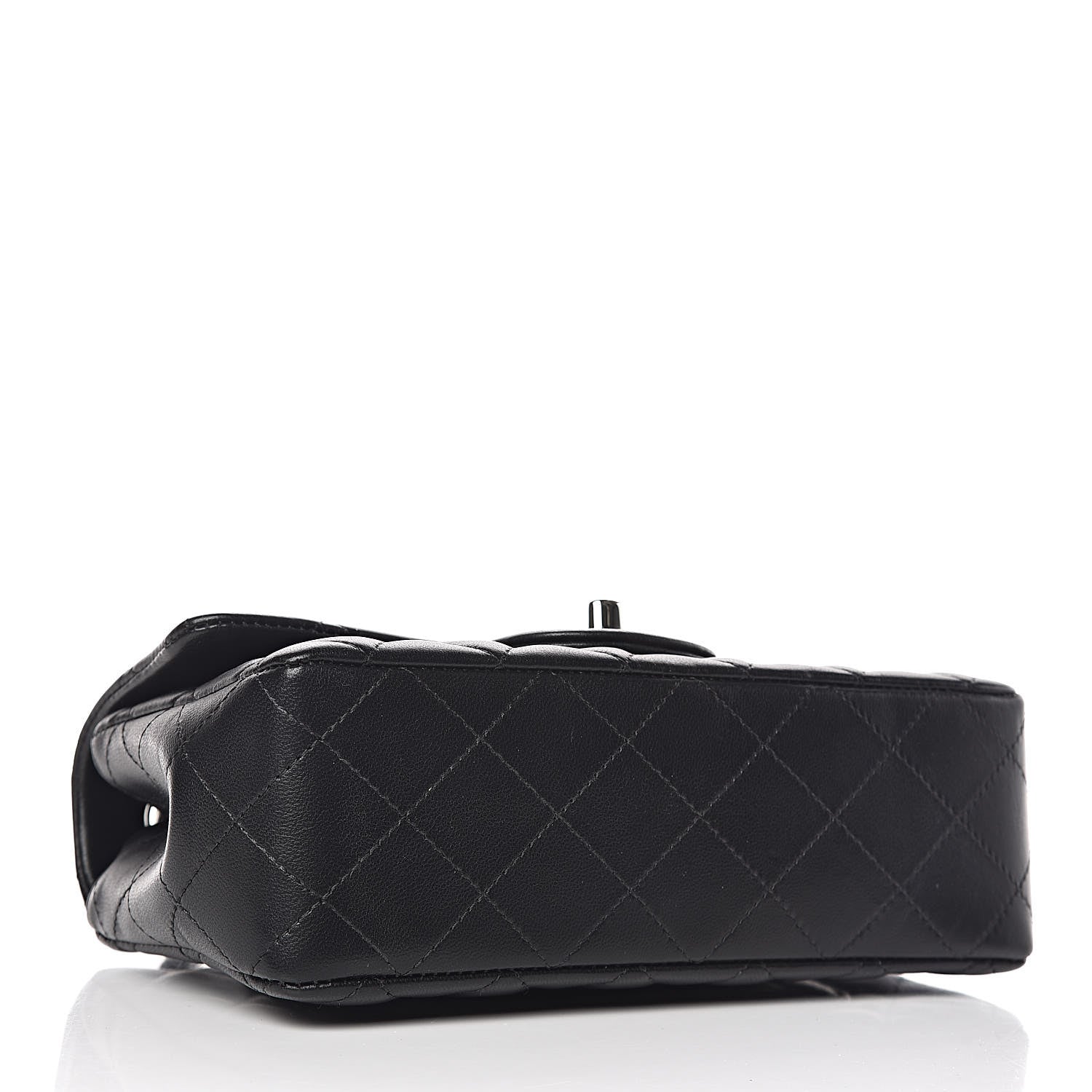 Chanel Lambskin Quilted Mini Rectangular Flap Black 4 of 9