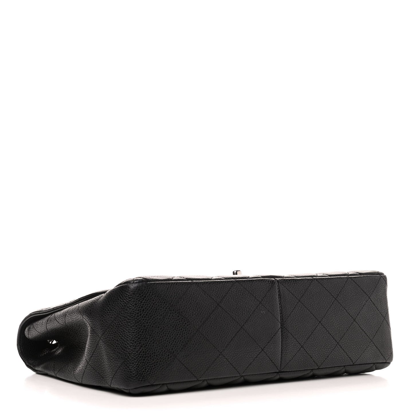 Caviar Quilted Jumbo Single Flap Black