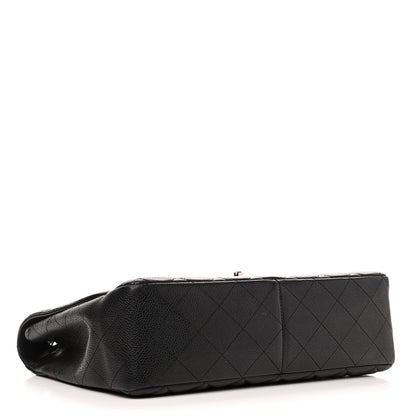 Chanel Caviar Quilted Jumbo Single Flap Black 3 of 5