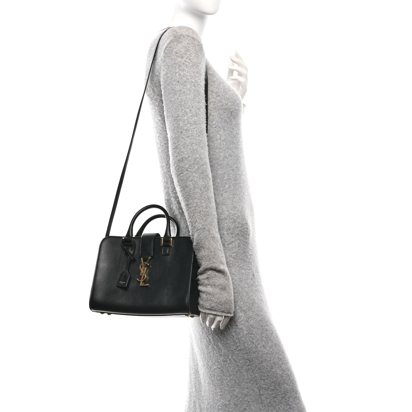 Calfskin Monogram Baby Cabas Black