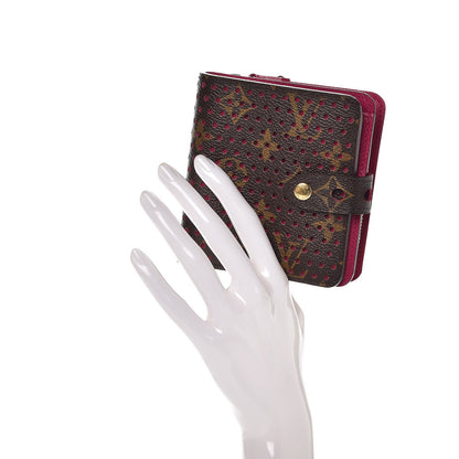 Louis Vuitton Monogram Perforated Compact Zipped Wallet Fuchsia 2 of 7