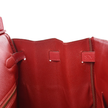 Hermes Ardennes Birkin 40 Rouge Vif 26 of 33