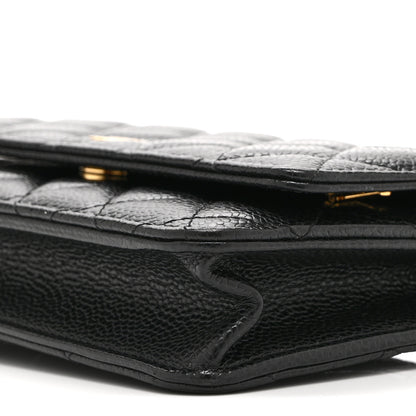 Chanel Caviar Quilted Wallet on Chain WOC Black 11 of 12