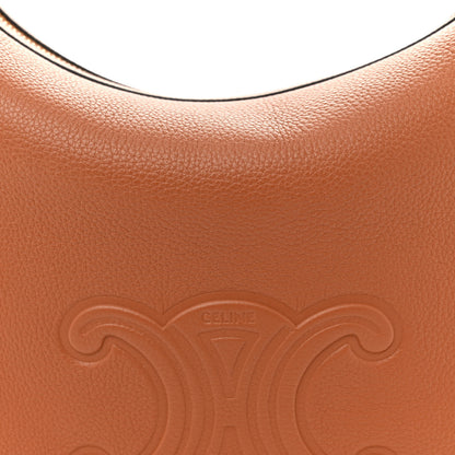 Celine Supple Calfskin Medium Triomphe Heloise Shoulder Bag Tan 8 of 12