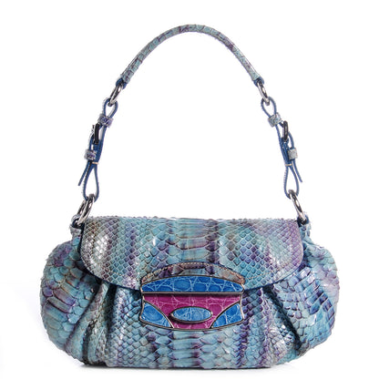 Prada Python Alligator Shoulder Flap Bag Voyage 1 of 9