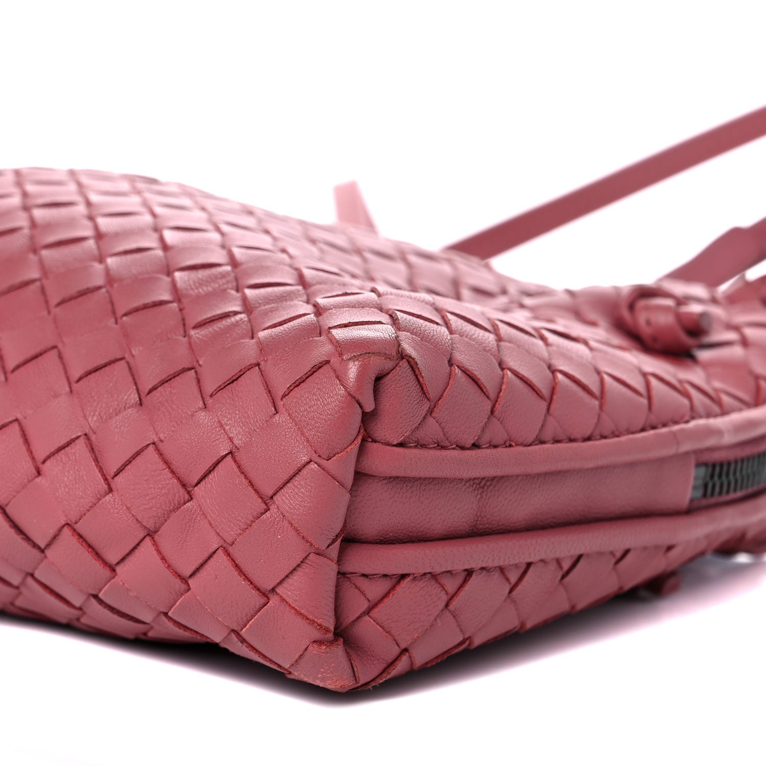 Bottega Veneta Nappa Intrecciato Nodini Crossbody Messenger Rose Pink 9 of 16
